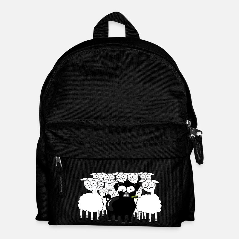 Schwarzes Schwein - Kinder Rucksack - Schwarz