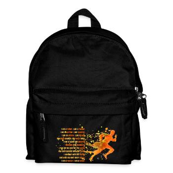 I Am A Father - I Am A Runner - Kids' Backpack - black - Front