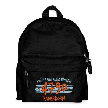 Früher 4790 Paderborn - Kinder Rucksack - Schwarz - Vorne