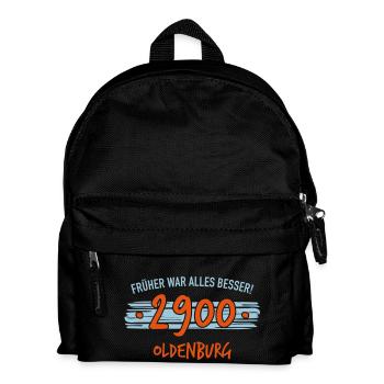 Früher 2900 Oldenburg - Kinder Rucksack - Schwarz - Vorne