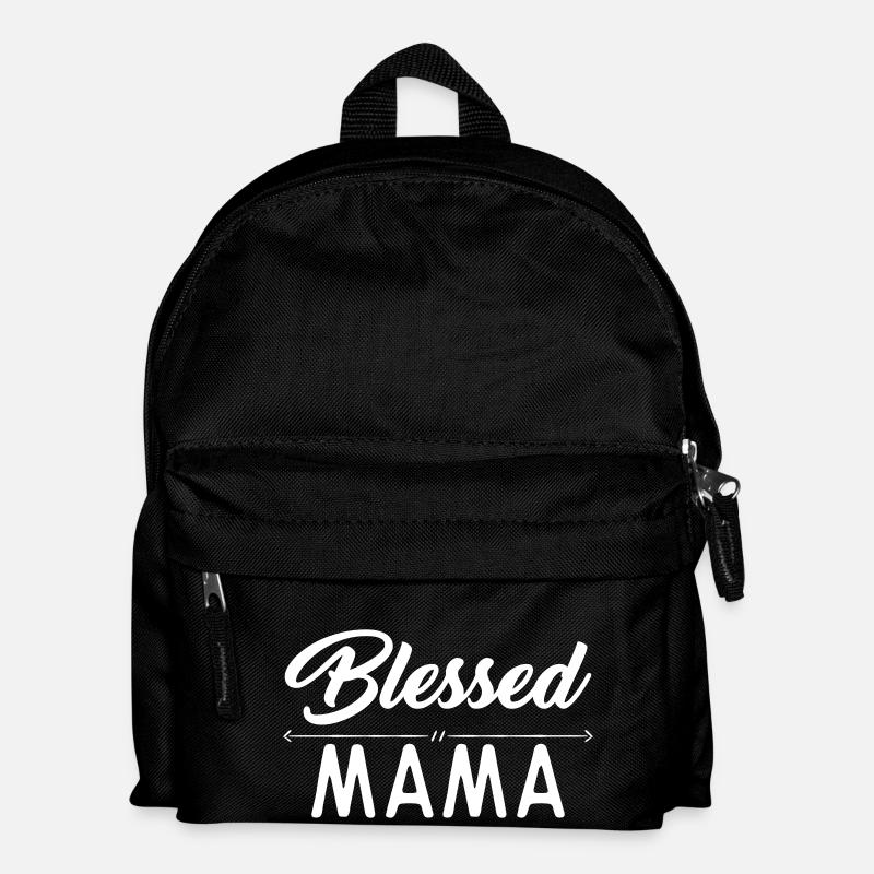Blessed mom - Kids' Backpack - black