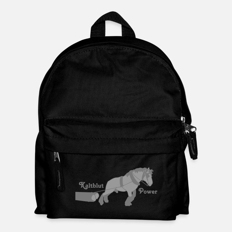 Kaltblut Power - Kinder Rucksack - Schwarz