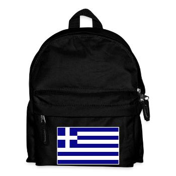 Greece Flag - Kids' Backpack - black - Front