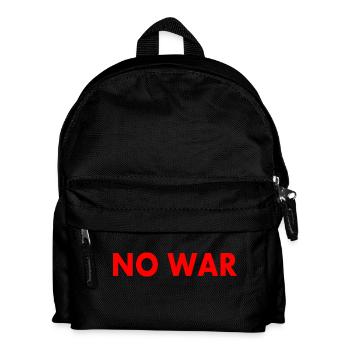 No war - Kinder Rucksack - Schwarz - Vorne