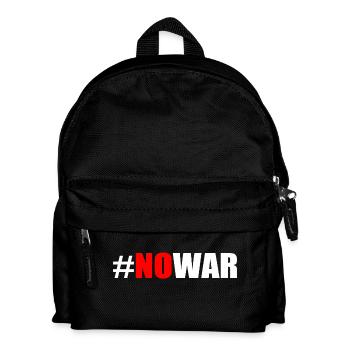 No war - Kinder Rucksack - Schwarz - Vorne