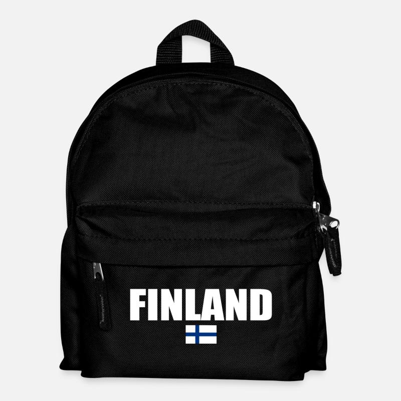 Finnland - Kinder Rucksack - Schwarz