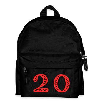 20 ANS. 20e ANNIVERSAIRE. ANNIVERSAIRE 20 ANS. 20 - Sac à dos Enfant - noir - Devant