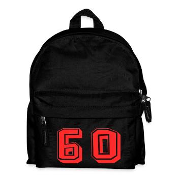 60 ANS. 60e ANNIVERSAIRE. ANNIVERSAIRE 60 ANS. 60 - Sac à dos Enfant - noir - Devant