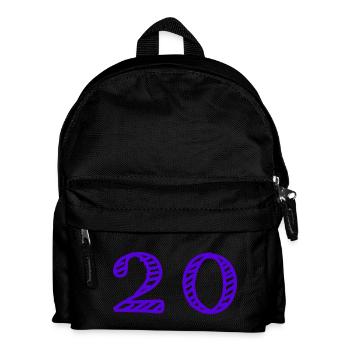 20 ANS. 20e ANNIVERSAIRE. ANNIVERSAIRE 20 ANS. 20 - Sac à dos Enfant - noir - Devant