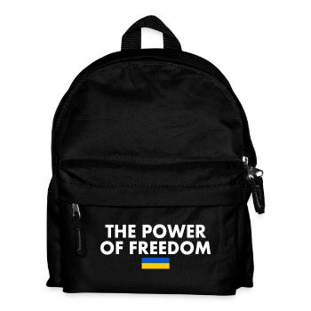 The power of freedom - Kids' Backpack - black - Front
