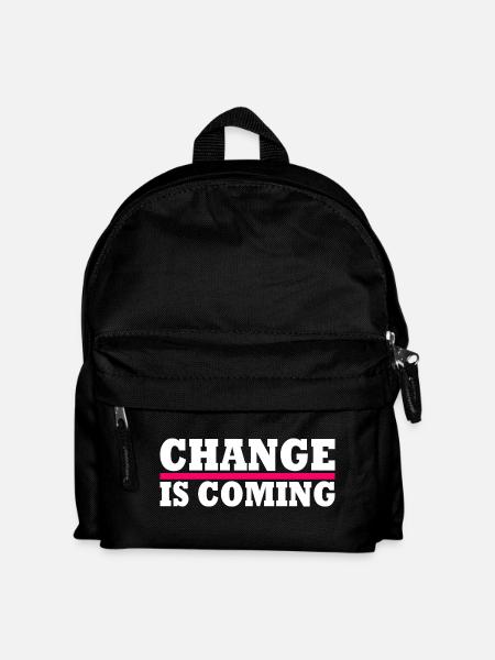 Change is coming - Kinder Rucksack - Schwarz