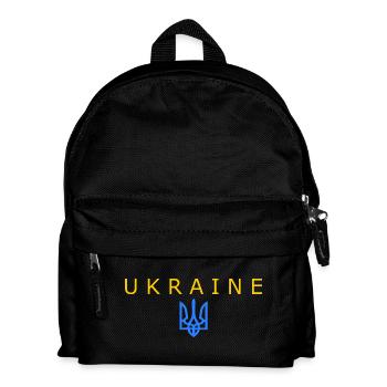 Ukraine - Kinder Rucksack - Schwarz - Vorne