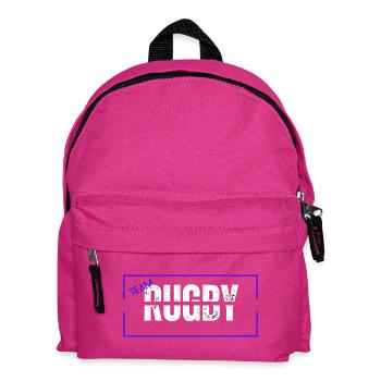 Team rugby blue - Kids' Backpack - fuchsia - Front
