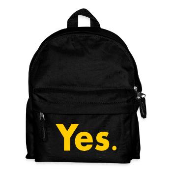 Yes - Kinder Rucksack - Schwarz - Vorne