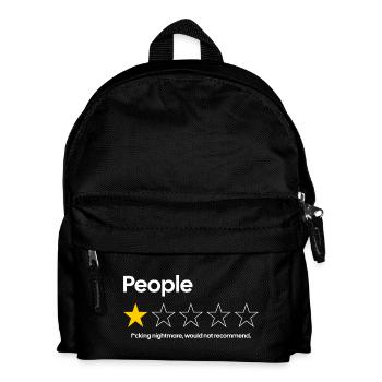 People – 1 Star Review | Nightmare - Kids' Backpack - black - Front
