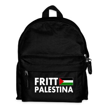 fritt palestina - Kinder Rucksack - Schwarz - Vorne