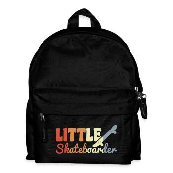 Petit Skateboarder Look Vintage - Sac à dos Enfant - noir - Devant