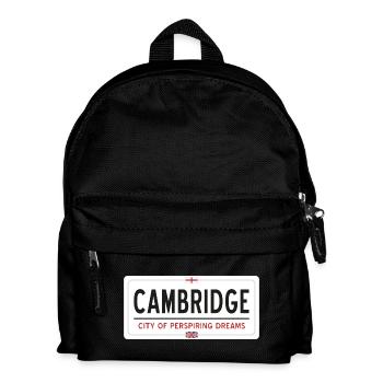 Ortsschild von Cambridge - Kinder Rucksack - Schwarz - Vorne