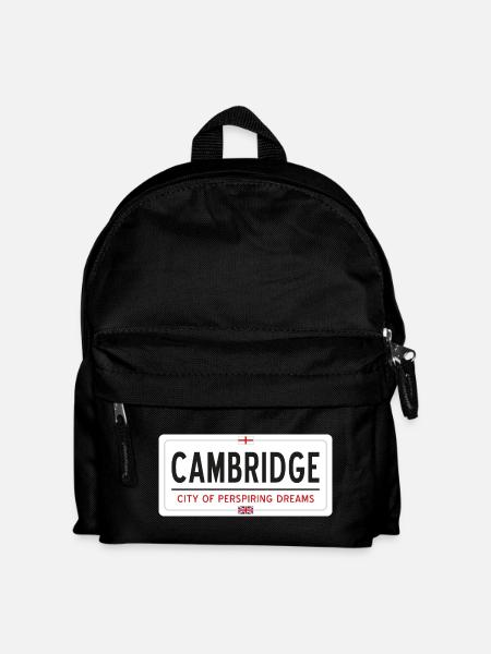 Cambridge town sign - Kids' Backpack - black
