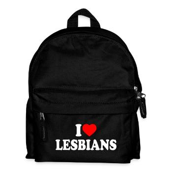 i love lesbians - Kids' Backpack - black - Front