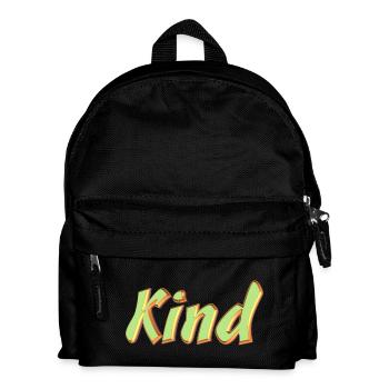 Kosename Papa 3D Style - Kinder Rucksack - Schwarz - Vorne