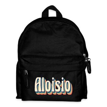 Vintage Retro Aloisio T-Shirt Gift T-Shirt - Kids' Backpack - black - Front