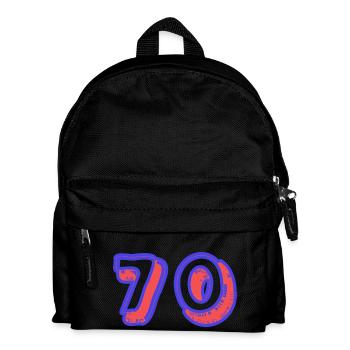 70. 70 ANS. 70e ANNIVERSAIRE. ANNIVERSAIRE 70 ANS. - Sac à dos Enfant - noir - Devant