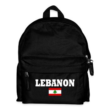 Libanon - Kinder Rucksack - Schwarz - Vorne