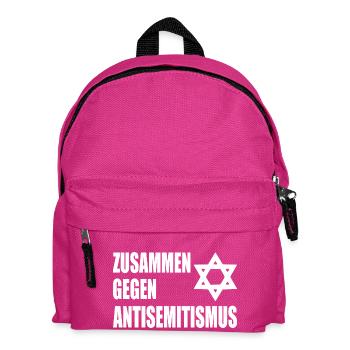 zusammen gegen antisemitismus - Kinder Rucksack - Fuchsia - Vorne