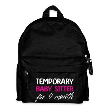 Baby-sitter temporaire pour 9 mois Design - Sac à dos Enfant - noir - Devant