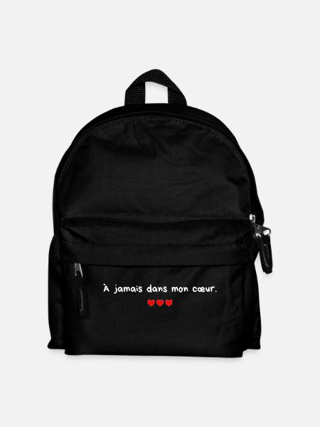 Für immer in meinem Herzen - Geschenkidee für Paare - Kinder Rucksack - Schwarz