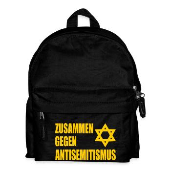 zusammen gegen antisemitismus - Kinder Rucksack - Schwarz - Vorne