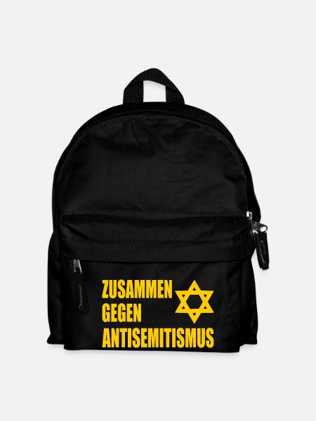 zusammen gegen antisemitismus - Kinder Rucksack - Schwarz