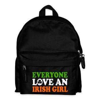 everyone loves an irish girl - Kids' Backpack - black - Front