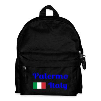 Palermo, Italien - Stilvolle Drucke - Kinder Rucksack - Schwarz - Vorne