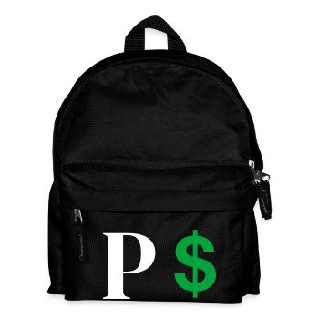 Letter p dollar - Kids' Backpack - black - Front