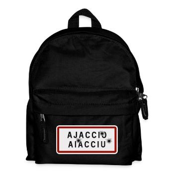 Panneau Ajaccio - Sac à dos Enfant - noir - Devant