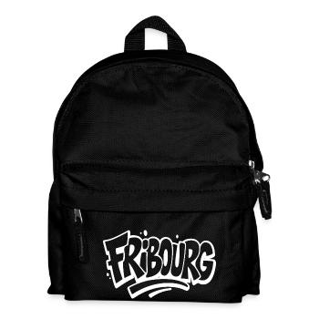 Fribourg Graffiti - Kinder Rucksack - Schwarz - Vorne