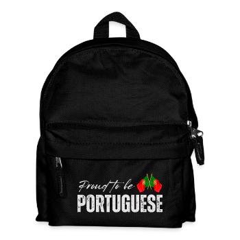 Portugais fier, j’adore le Portugal - Sac à dos Enfant - noir - Devant