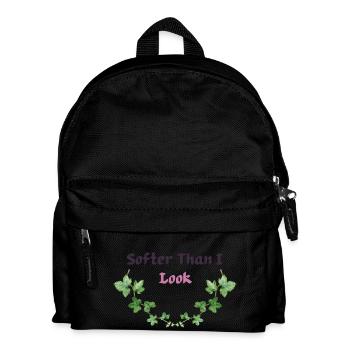Chemise plus douce que j’en ai l’air – mignonne mais mystérieuse - Sac à dos Enfant - noir - Devant