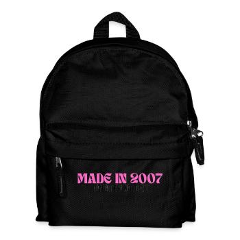 Fabriqué en 2007 - La perfection depuis le 1er jour - Sac à dos Enfant - noir - Devant