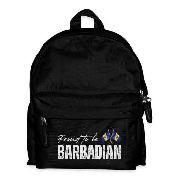 Barbadian Pride, Barbados Flag - Kids' Backpack - black - Front