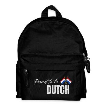 Ich liebe die Niederlande, holländischen Stolz - Kinder Rucksack - Schwarz - Vorne
