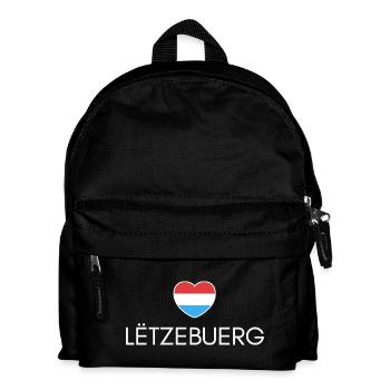 Herz Luxemburg, ich liebe Luxemburg - Kinder Rucksack - Schwarz - Vorne