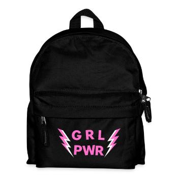 GRL PWR - Girl Power - Lucky Charm Girlfriend - Kids' Backpack - black - Front
