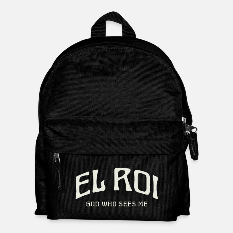 EL ROI God who sees me. - Kids' Backpack - black
