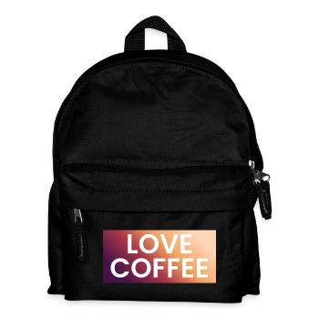 Café Amour en Dégradé - Sac à dos Enfant - noir - Devant