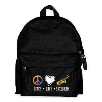 Saxophone - Kids' Backpack - black - Front