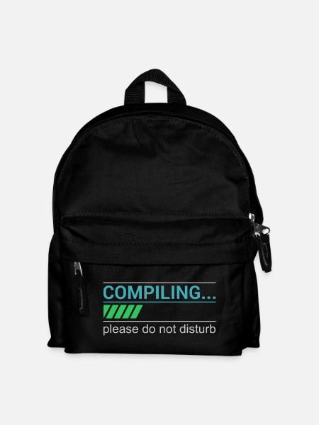 T-shirt Programmeur drôle - Compilation, s’il vous plaît - Sac à dos Enfant - noir