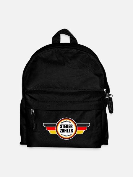 Steuerzahler - Weil die Politiker mit mir rechnen! - Kinder Rucksack - Schwarz